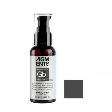 Pigment Concentrat Gri Negru Metalic - Alfaparf Milano Ultra Concentrated Pure Pigment Metallic Color GREY BLACK 90 ml