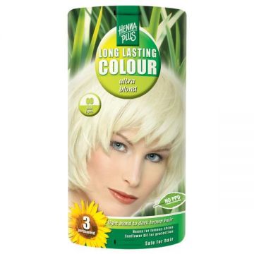 Decolorant, Long Lasting Colour Ultra Blond 00, Hennaplus, 140 ml