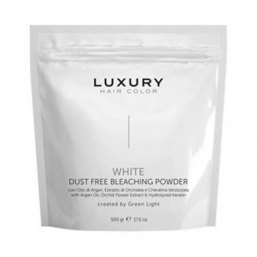 Pudra Decoloranta - White Dust Free Bleaching Powder Luxury Hair Color, Green Light, 500 g