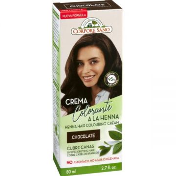 Vopsea Crema Henna Semipermanenta Ciocolatiu Corpore Sano, 60ml