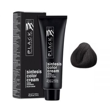 Vopsea Crema Permanenta - Black Professional Line Sintesis Color Cream Glam Colors, nuanta GL-C13 New York Grey, 100ml