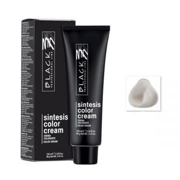 Vopsea Crema Permanenta - Black Professional Line Sintesis Color Cream, nuanta 10.12 Ultra Light Silver Blond, 100ml