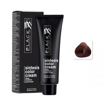 Vopsea Crema Permanenta - Black Professional Line Sintesis Color Cream, nuanta 4.4 Copper Medium Brown, 100ml