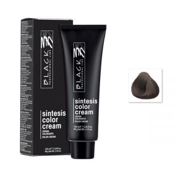 Vopsea Crema Permanenta - Black Professional Line Sintesis Color Cream, nuanta 5.1 Ash Light Brown, 100ml