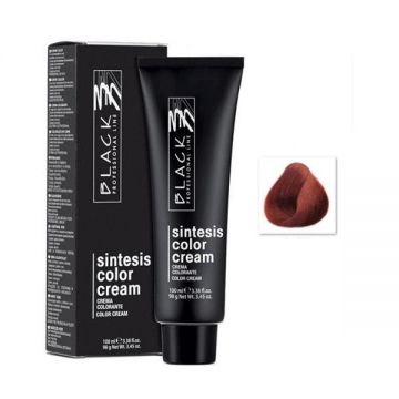 Vopsea Crema Permanenta - Black Professional Line Sintesis Color Cream, nuanta 6.66 Bright Red, 100ml