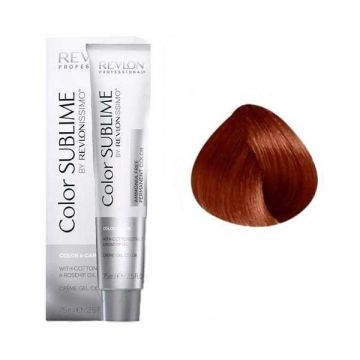 Vopsea Demi-permanenta - Revlon Professional Color Sublime by Revlonissimo, nuanta 7.4 Medium Copper Blonde, 75 ml