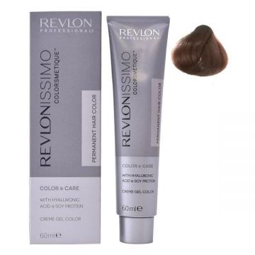 Vopsea Permanenta - Revlon Professional Revlonissimo Colorsmetique Permanent Hair Color, nuanta 7.13 Frosty Beige Blonde, 60 ml