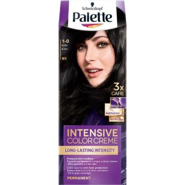 Vopsea crema permanenta Palette Intensive N1 Negru, 110ml, Schwarzkopf