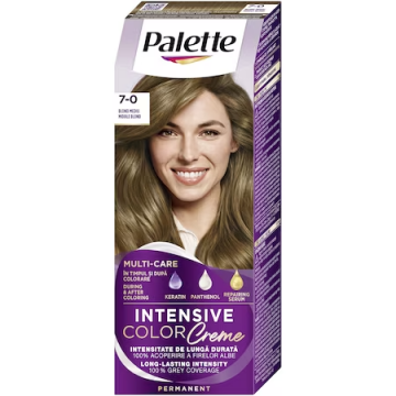 Vopsea crema permanenta Palette Intensive N6 (7-0) Blond mediu, 110ml, Schwarzkopf