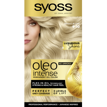 Vopsea de par fara amoniac Color Oleo 9-10 Blond Luminos, 115ml, Syoss