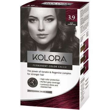 Vopsea de par Kolora 3.9 Deep Cherry Red, 50ml, Aroma