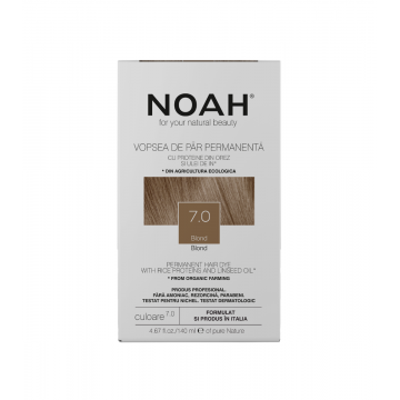 Vopsea de par naturala Blond (7.0), 140ml, Noah