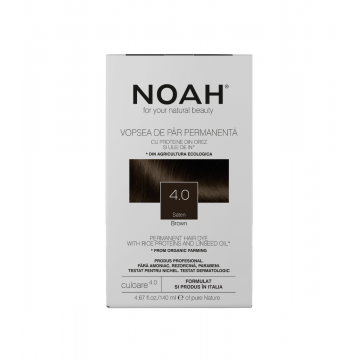 Vopsea de par naturala Saten (4.0), 140ml, Noah