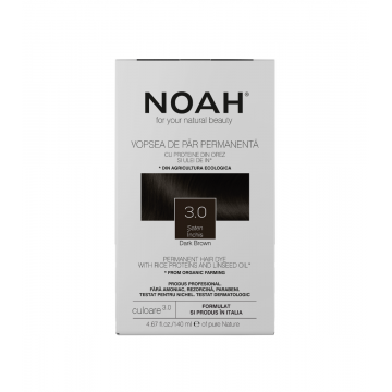 Vopsea de par naturala Saten inchis (3.0), 140ml, Noah