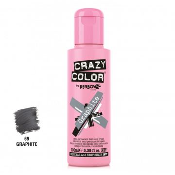 Crazy Color Vopsea semipermanenta 69 Graphite 100ml