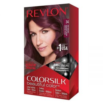 Vopsea de Par Revlon - Colorsilk, nuanta 34 Deep Burgundy, 1 buc