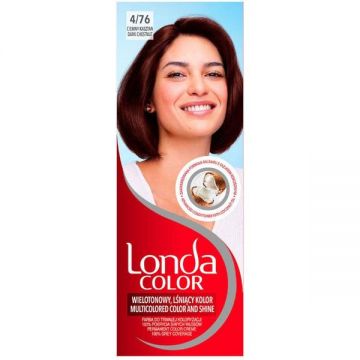 Vopsea Permanenta - Londa Color Multicolored Color and Shine, nuanta nr 4/76 Dark Chestnut, 1 buc