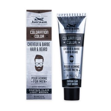 Hairgum Vopsea demipermanenta saten deschis pentru par si barba Nr. 5.1 Light Brown 60g