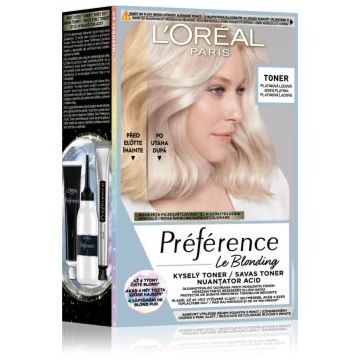 L’Oréal Paris Préférence Le Blonding Toner toner acid neutralizarea subtonurilor de alamă