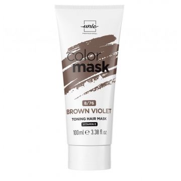 Masca nuantatoare pentru par Color Mask Unic Pro, 8/76 Maroniu-violet, 100 ml