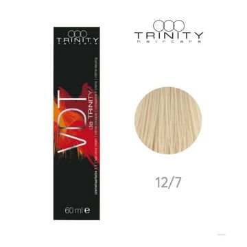 Vopsea crema pentru par VDT Trinity Haircare 12/7 Ultra blond maro, 60 ml