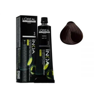 Vopsea de Par Demi-permanenta L'Oreal Professionnel Inoa 3 Dark Brown, 60 ml