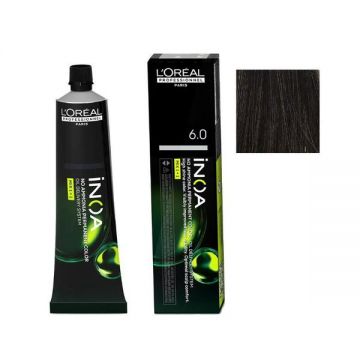 Vopsea de Par Demi-permanenta L'Oreal Professionnel Inoa 6.0 Dark Blonde Intensive, 60 ml