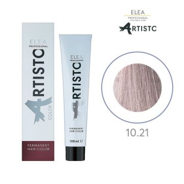 Vopsea permanenta pentru par Elea Professional Artisto Color, 10/21 Blond deschis violet gri, 100 ml