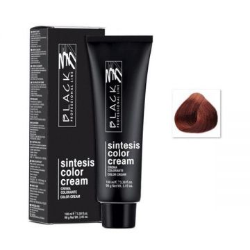 SHORT LIFE - Vopsea Crema Permanenta - Black Professional Line Sintesis Color Cream, nuanta 5.4 Copper Light Brown, 100ml