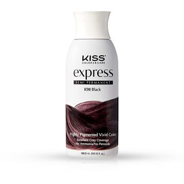 Vopsea Barba Semipermanenta Kiss Express - Negru