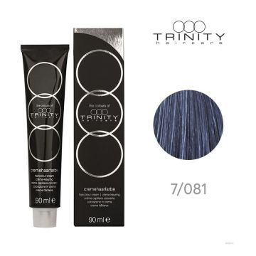 Vopsea crema COT Metallics Trinity Haircare 7/081 Cobalt, 90 ml