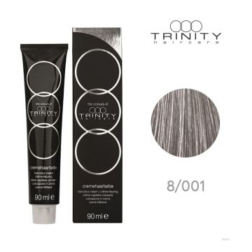 Vopsea crema COT Metallics Trinity Haircare 8/001 Argint, 90 ml