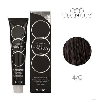 Vopsea crema pentru par alb COT COVERAGE Trinity Haircare, 4 Maro mediu, 90 ml