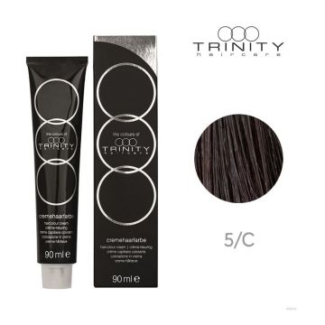 Vopsea crema pentru par alb COT COVERAGE Trinity Haircare, 5 Maro deschis, 90 ml