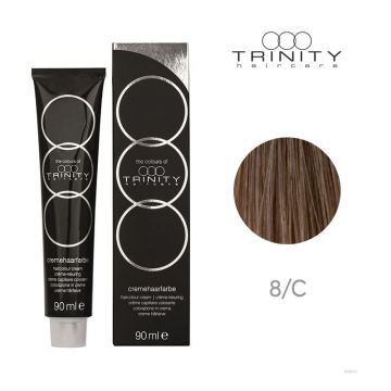 Vopsea crema pentru par alb COT COVERAGE Trinity Haircare, 8 Blond deschis, 90 ml