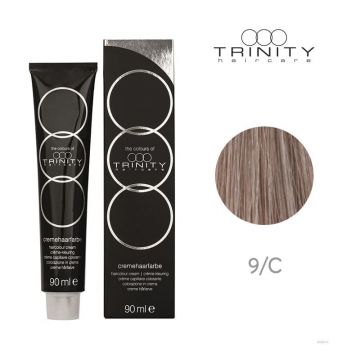 Vopsea crema pentru par alb COT COVERAGE Trinity Haircare, 9 Blond luminos, 90 ml