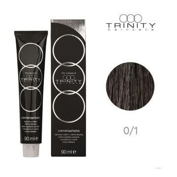 Vopsea crema pentru par COT Trinity Haircare 0/1 Cenusiu, 90 ml