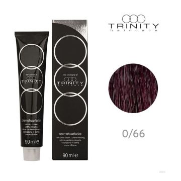 Vopsea crema pentru par COT Trinity Haircare 0/66 Mov, 90 ml