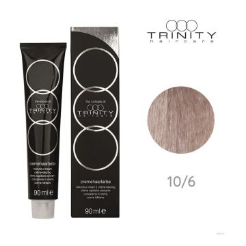 Vopsea crema pentru par COT Trinity Haircare 10/6 Blond perlat mov 90, ml