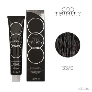 Vopsea crema pentru par COT Trinity Haircare 33/0 Maro inchis intens, 90 ml