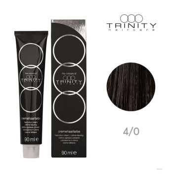 Vopsea crema pentru par COT Trinity Haircare 4/0 Maro mediu, 90 ml