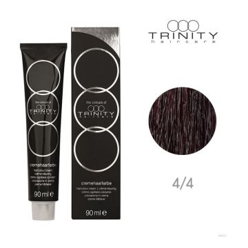 Vopsea crema pentru par COT Trinity Haircare 4/4 Maro mediu rosu, 90 ml