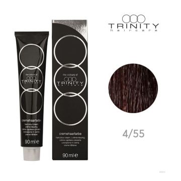 Vopsea crema pentru par COT Trinity Haircare 4/55 Maro mediu mahon intens, 90 ml