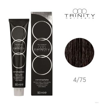 Vopsea crema pentru par COT Trinity Haircare 4/75 Cedru, 90 ml