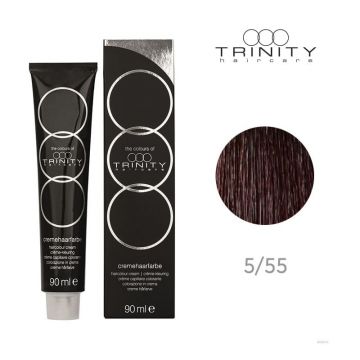 Vopsea crema pentru par COT Trinity Haircare 5/55 Maro deschis mahon intense, 90 ml