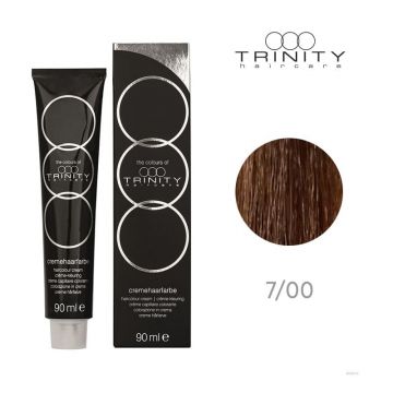 Vopsea crema pentru par COT Trinity Haircare 7/00 Blond mediu cald, 90 ml