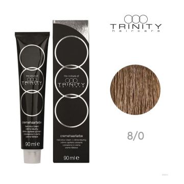 Vopsea crema pentru par COT Trinity Haircare 8/0 Blond deschis, 90 ml