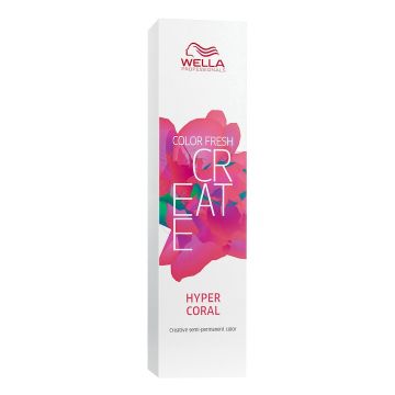 Vopsea de par semi-permanenta Color Fresh Create Hyper Coral, 60ml, Wella Professionals