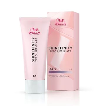 Vopsea demi-permanenta Shinefinity Zero Lift Glaze 04/65 Deep Cherry, 60 ml, Wella Professionals