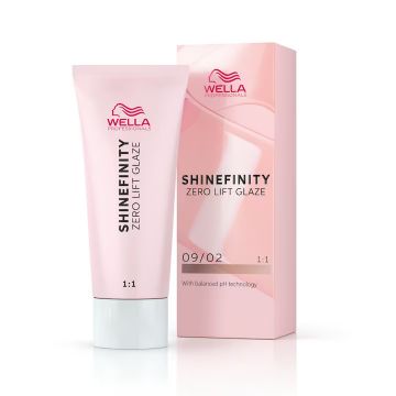 Vopsea demi-permanenta Shinefinity Zero Lift Glaze 09/02 Soft Sage, 60 ml, Wella Professionals